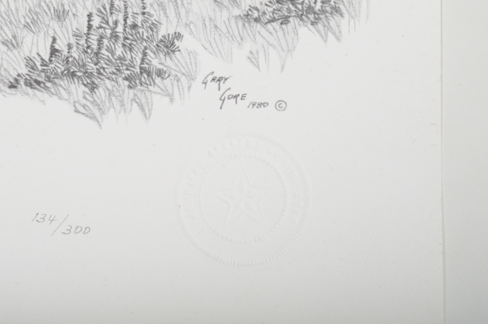 Signed Gary Gore Lithograph "The Wanekia"