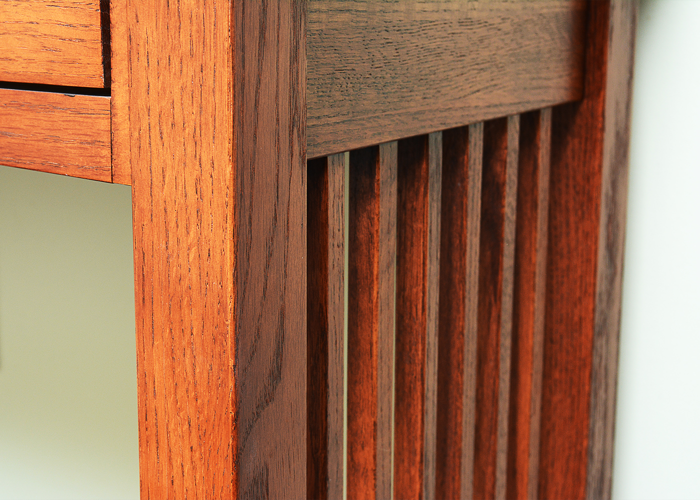 Oak Kimball Mission Style Sofa Table