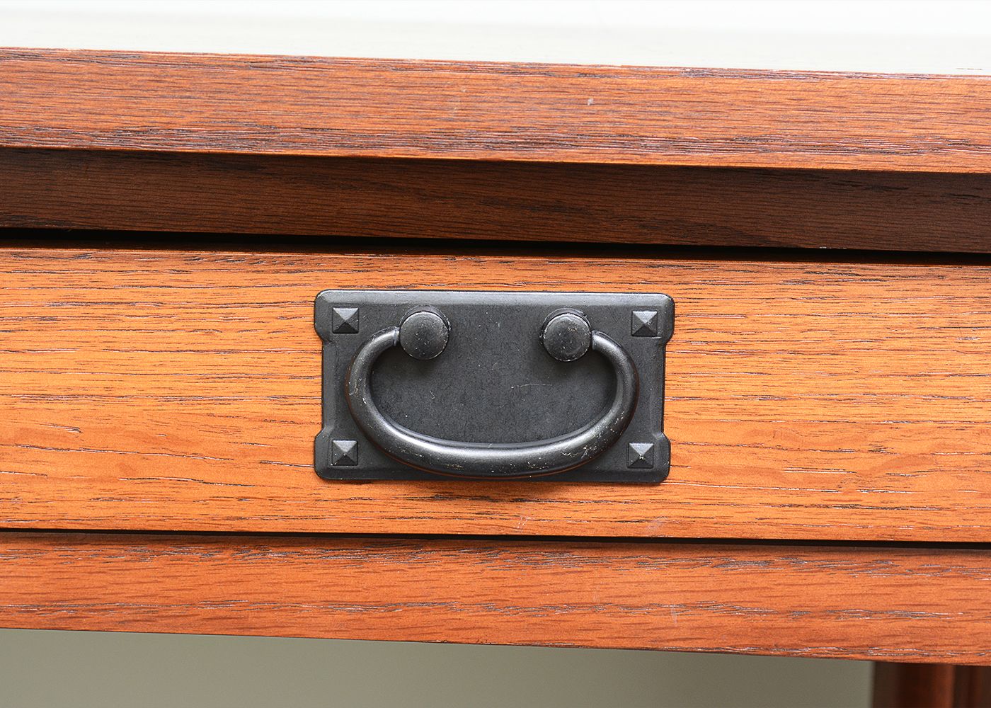 Oak Kimball Mission Style Sofa Table