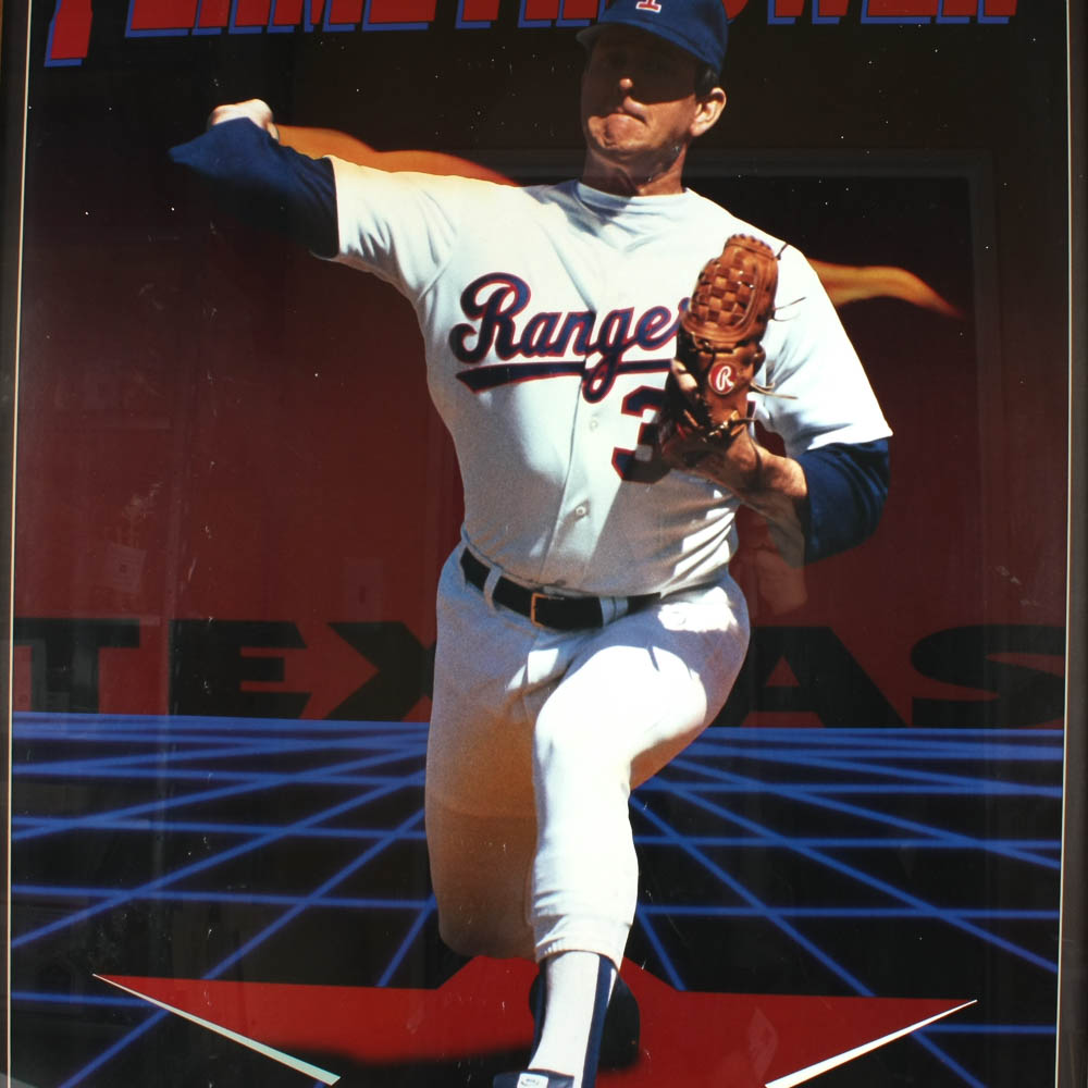 Framed Nolan Ryan Poster