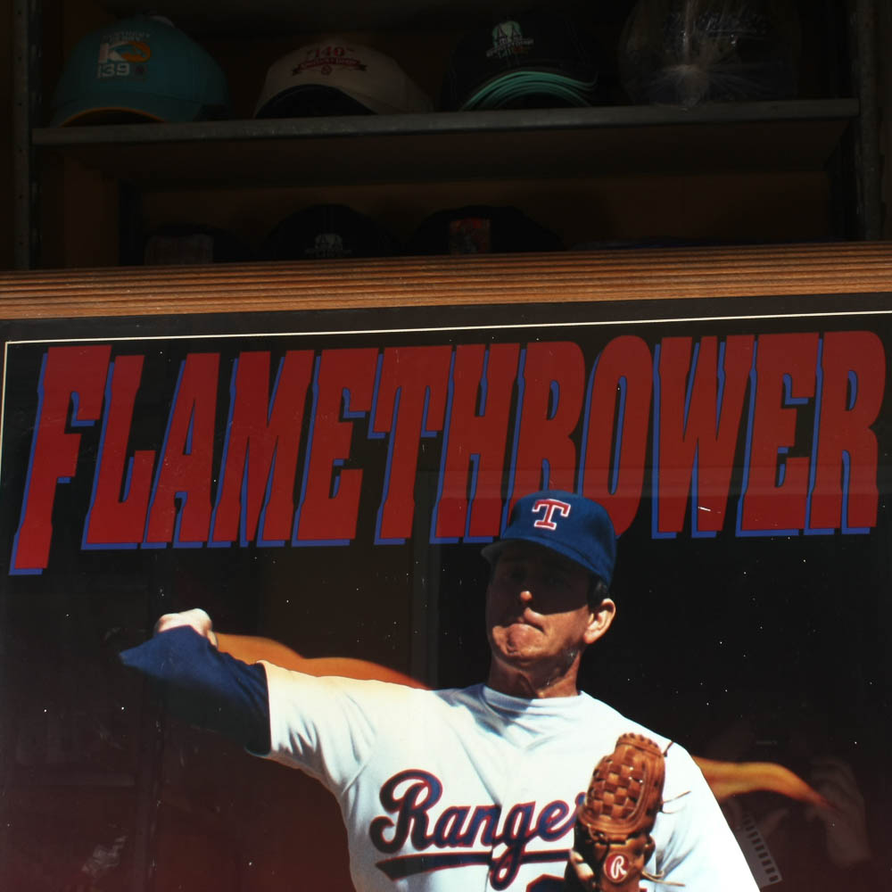 Framed Nolan Ryan Poster