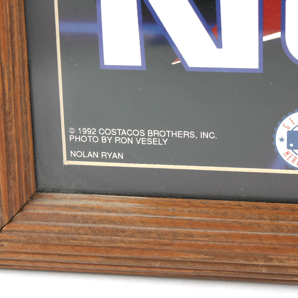 Framed Nolan Ryan Poster