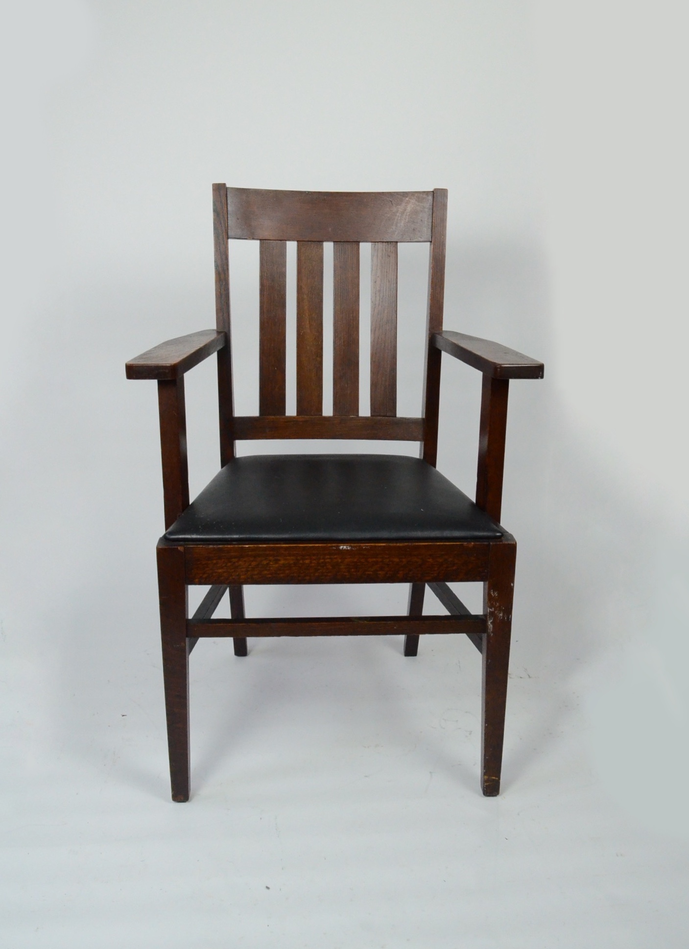 Early 20th Century Mission Oak Armchair