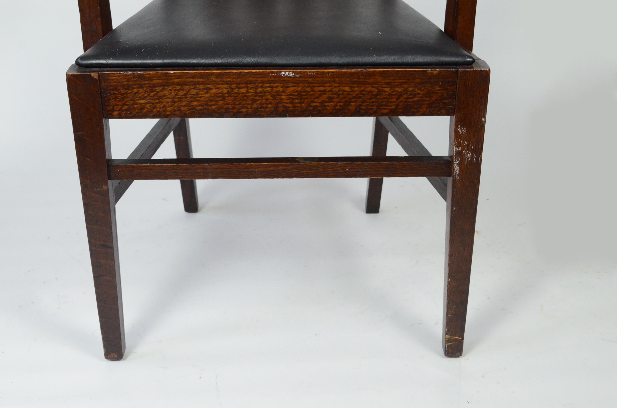 Early 20th Century Mission Oak Armchair