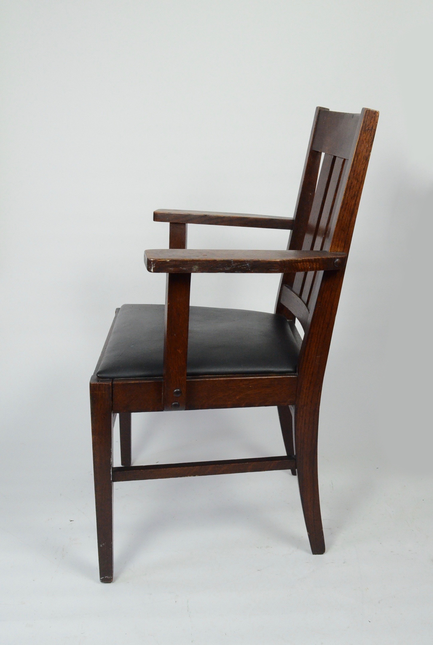 Early 20th Century Mission Oak Armchair