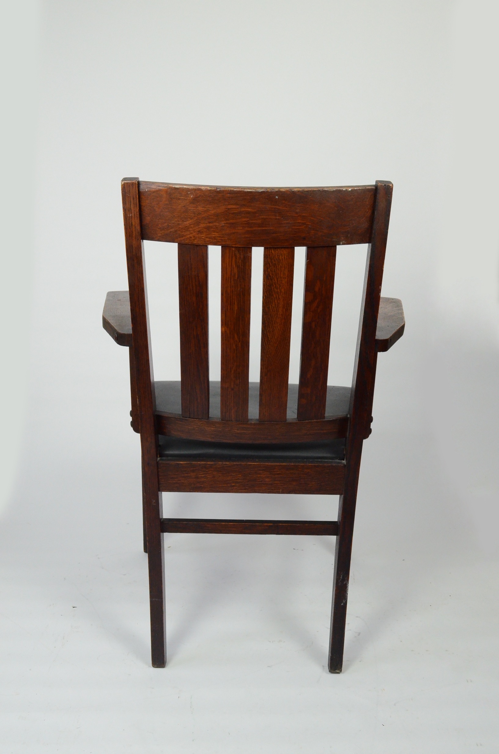 Early 20th Century Mission Oak Armchair