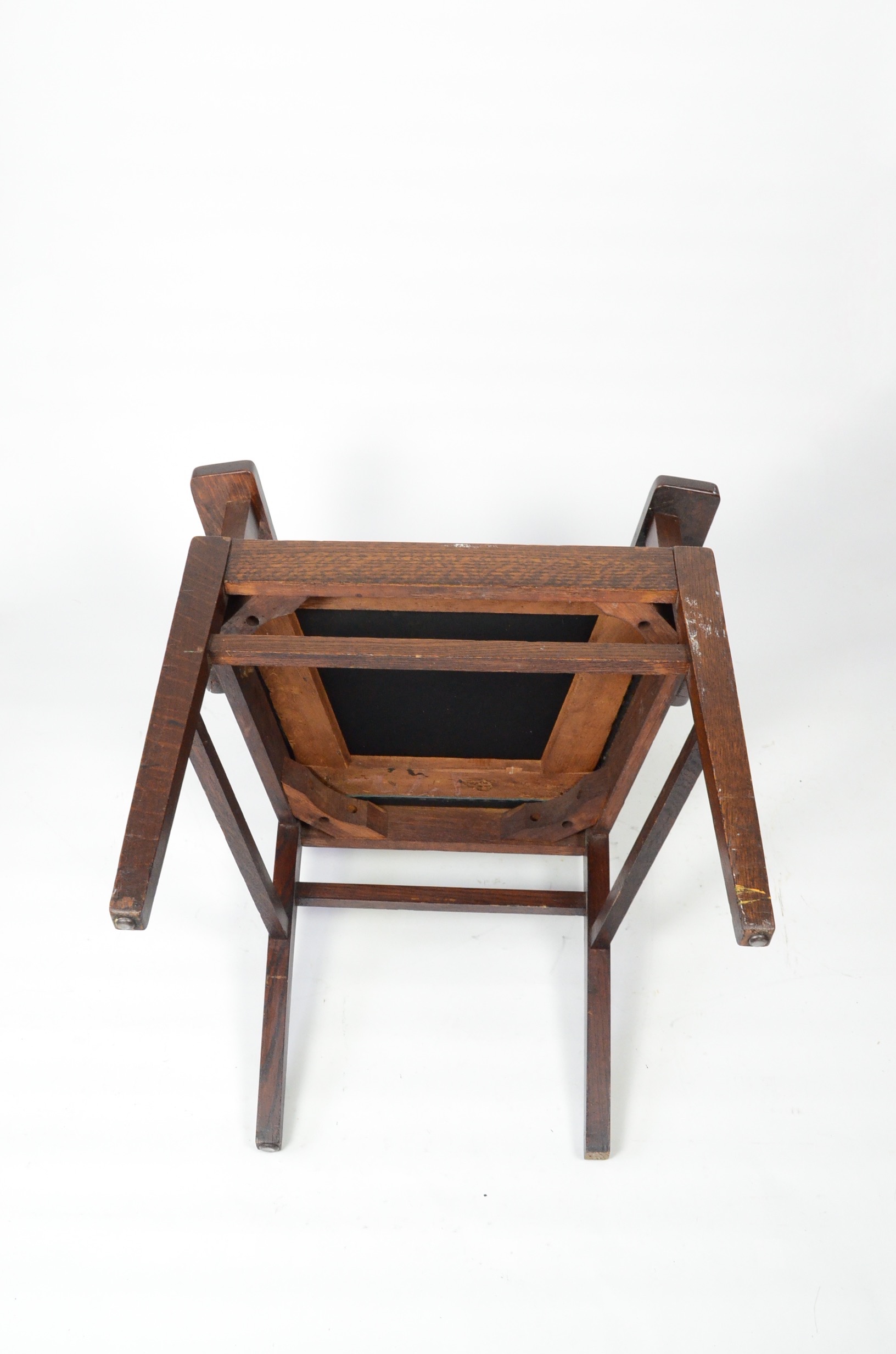 Early 20th Century Mission Oak Armchair