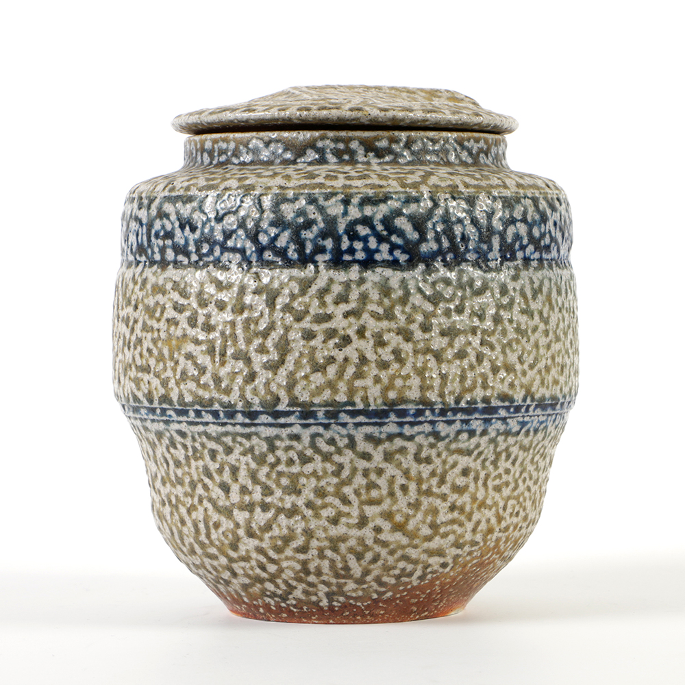 Karen Karnes Salt-Glazed Stoneware Lidded Vessel