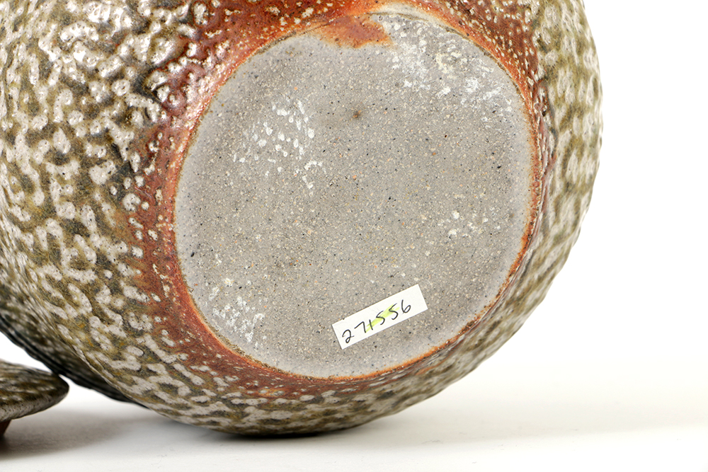 Karen Karnes Salt-Glazed Stoneware Lidded Vessel