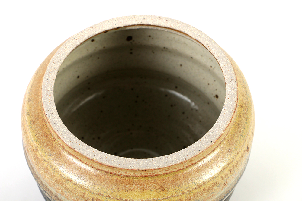 Karen Karnes Salt-Glazed Stoneware Lidded Vessel