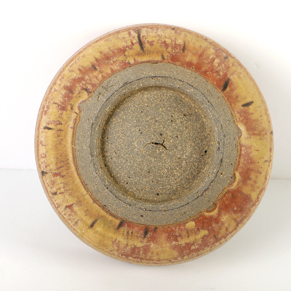 Pair of Karen Karnes Hand Thrown Stoneware Pottery Bowls