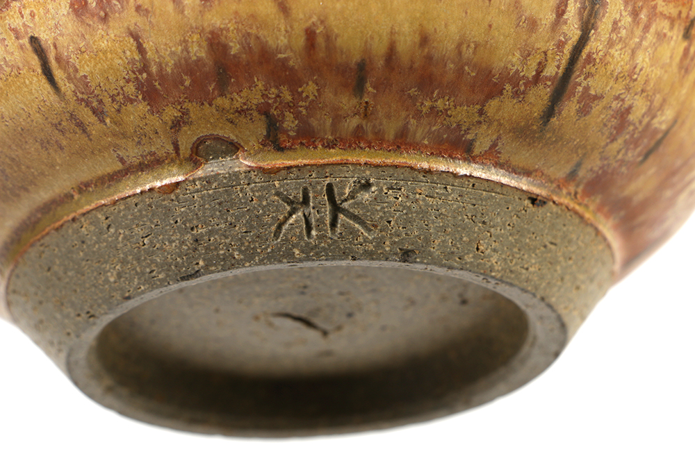 Pair of Karen Karnes Hand Thrown Stoneware Pottery Bowls