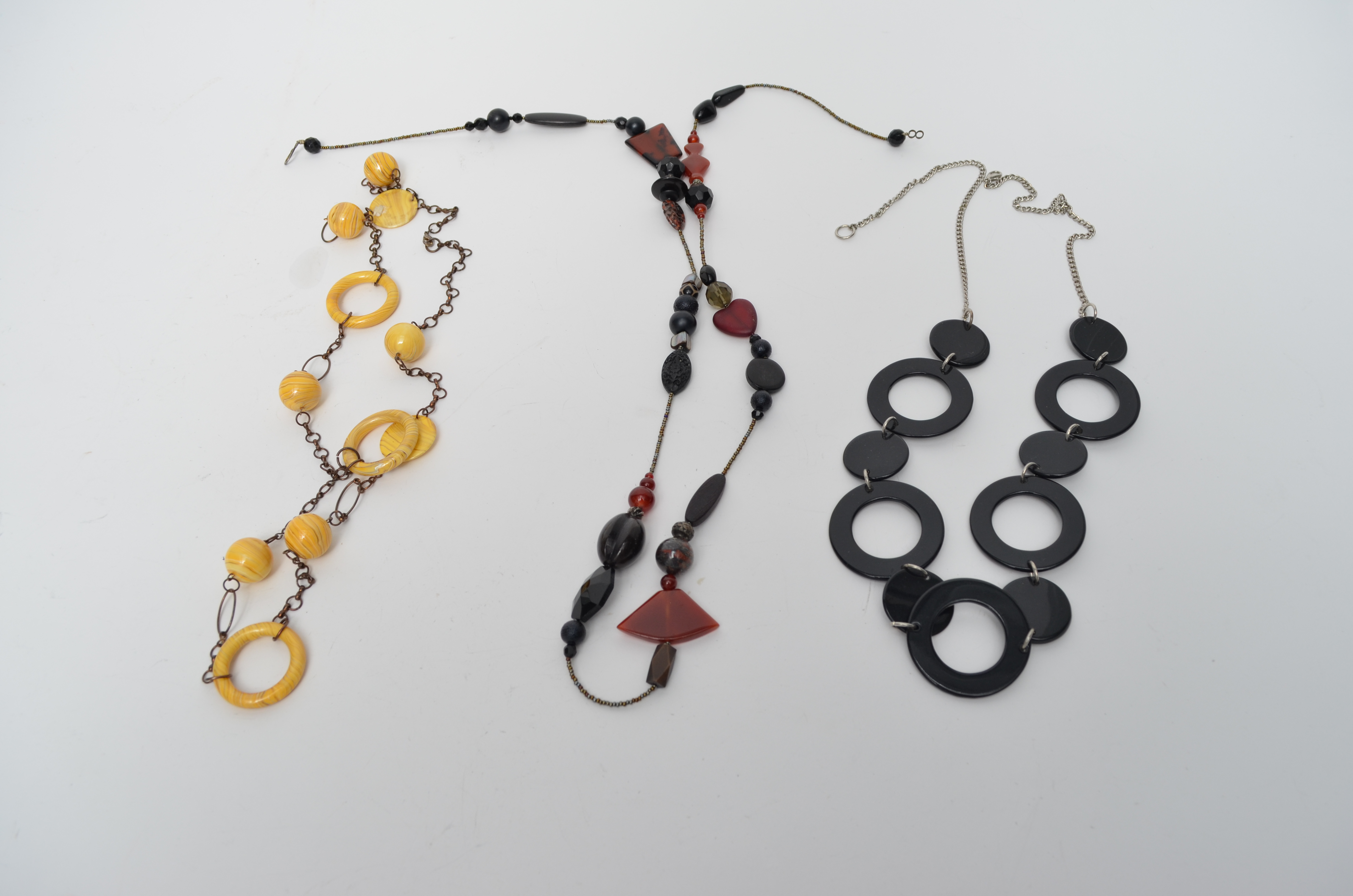 Three Vintage Costume Necklaces