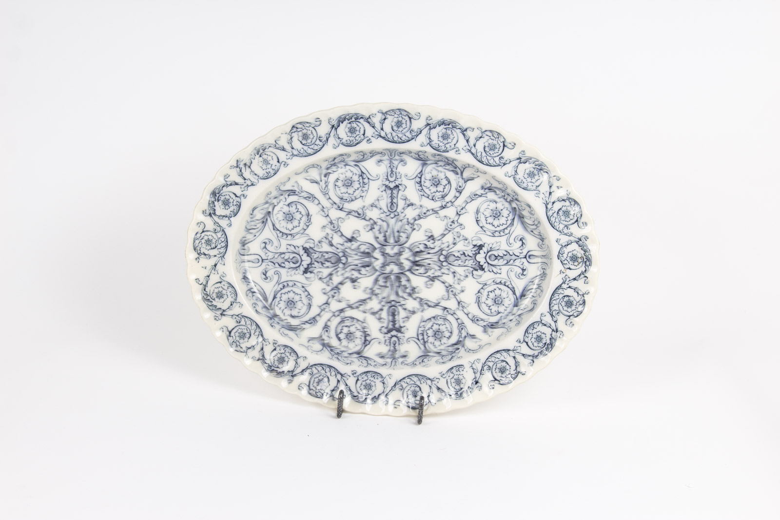 Antique Flow Blue Platter