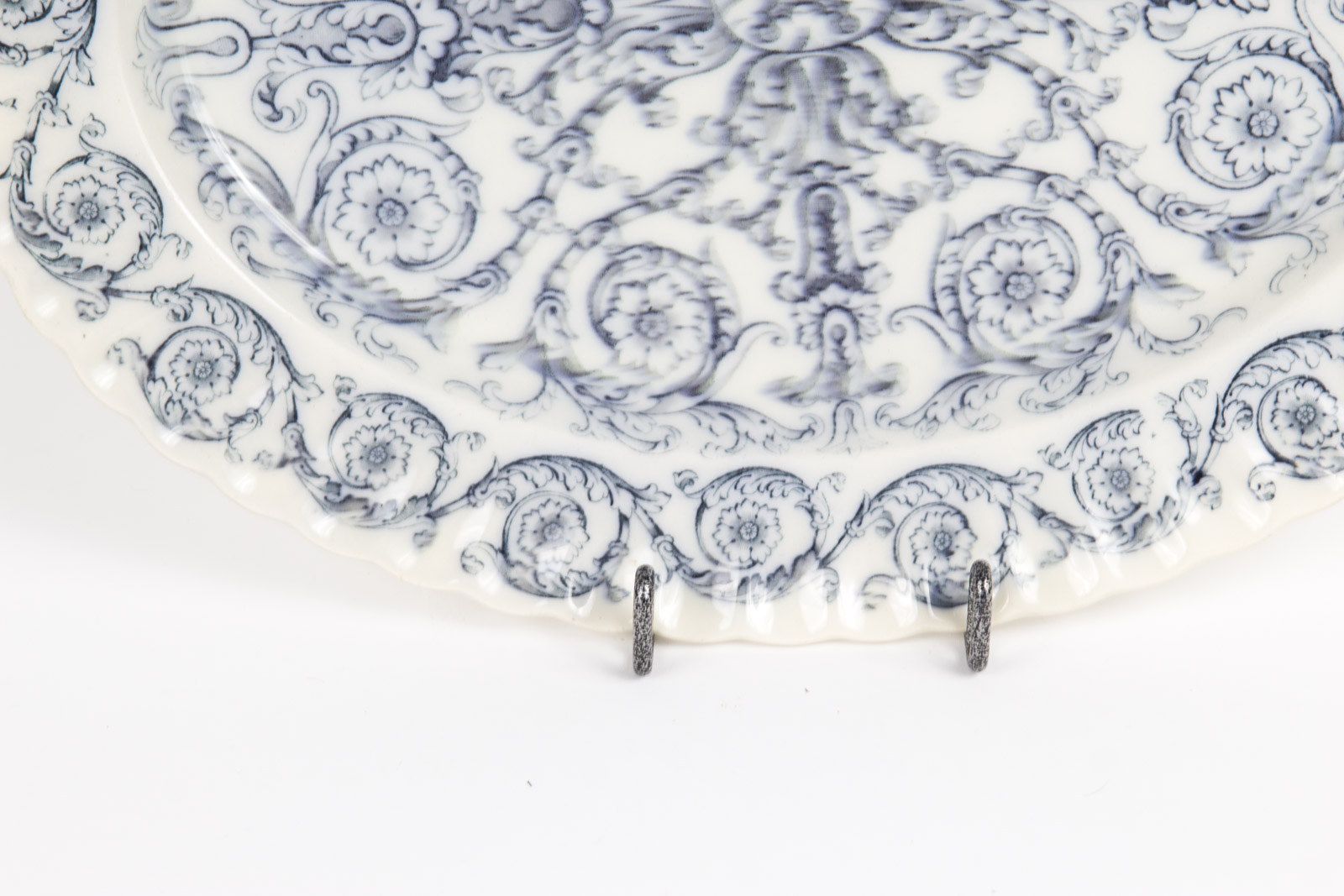 Antique Flow Blue Platter