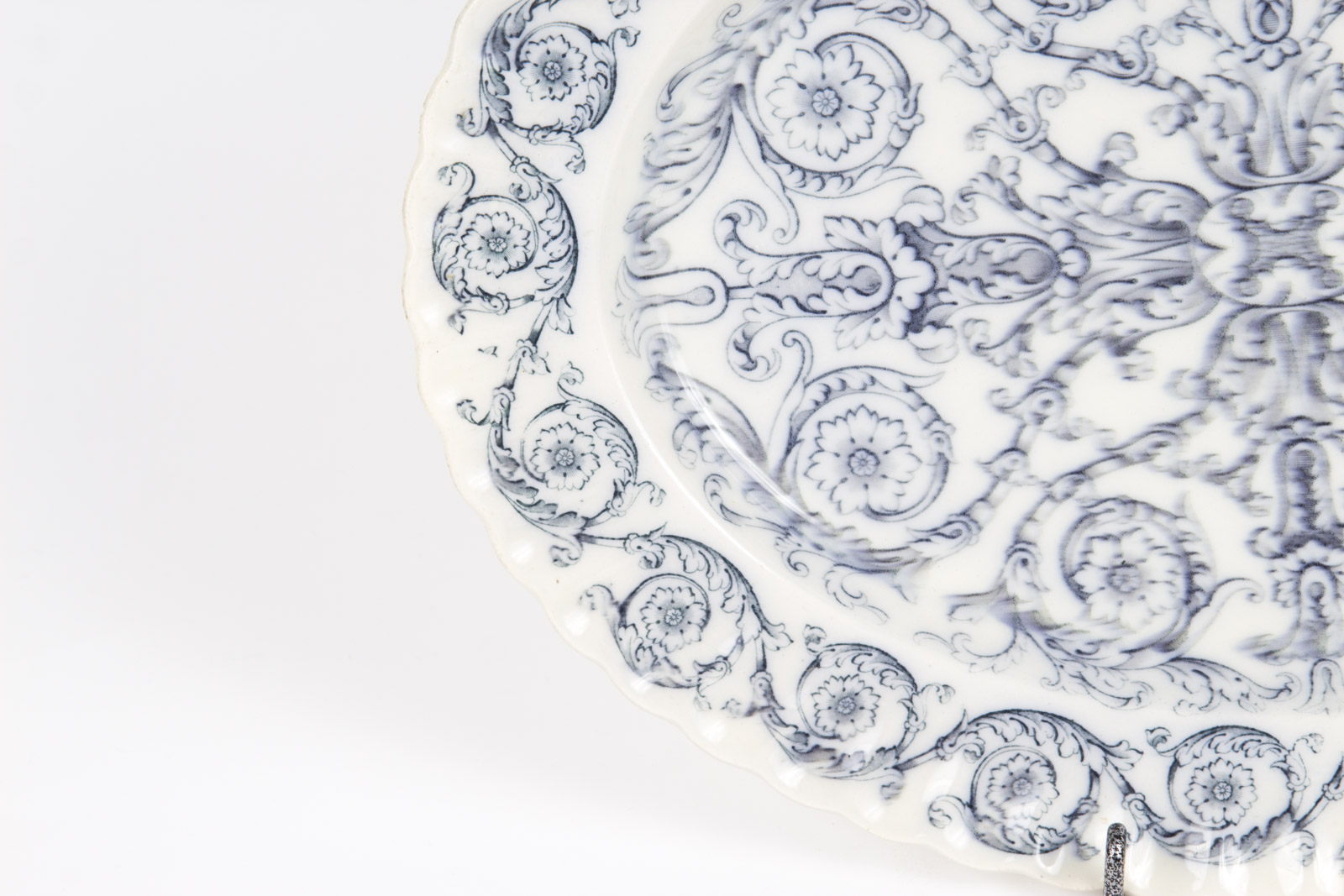 Antique Flow Blue Platter