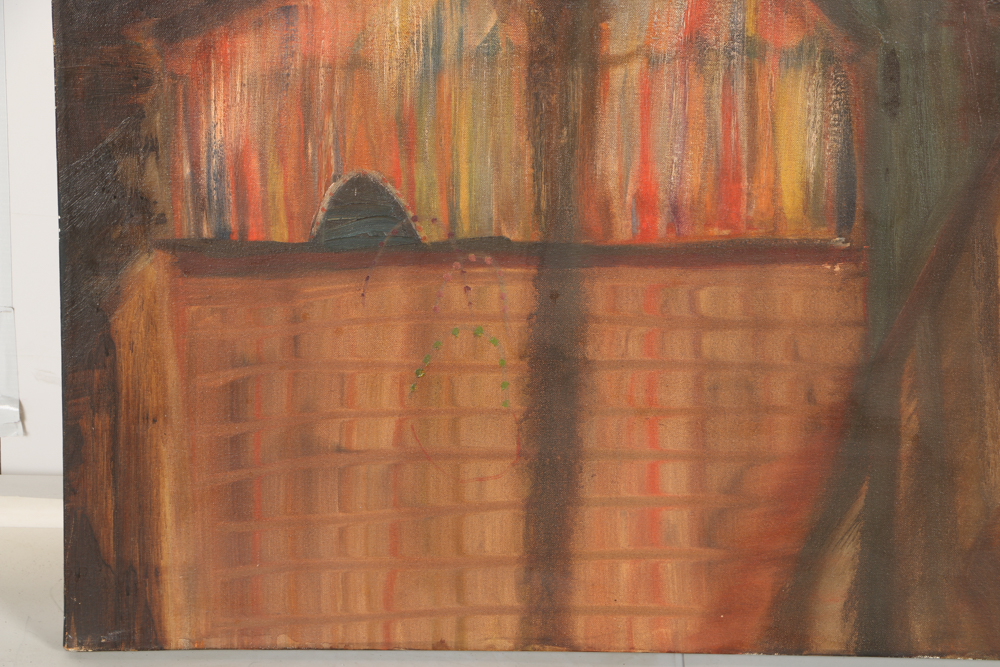 Acrylic On Canvas Abstract Attributed to C. Douglas Williams