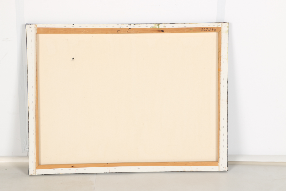 Acrylic On Canvas Abstract Attributed to C. Douglas Williams