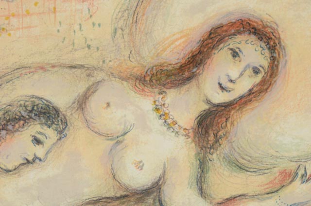 Marc Chagall Signed Lithograph "Circe" from "Odyssey I" Series