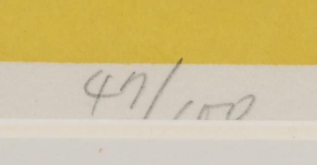 Funasaka Yoshisuke Signed Limited Edition Serigraph "Lemon"