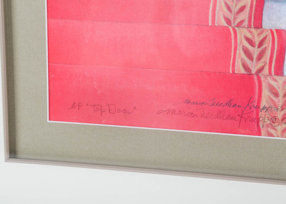 Artist Proof "Top Dogs" by Marian Needham Krupp