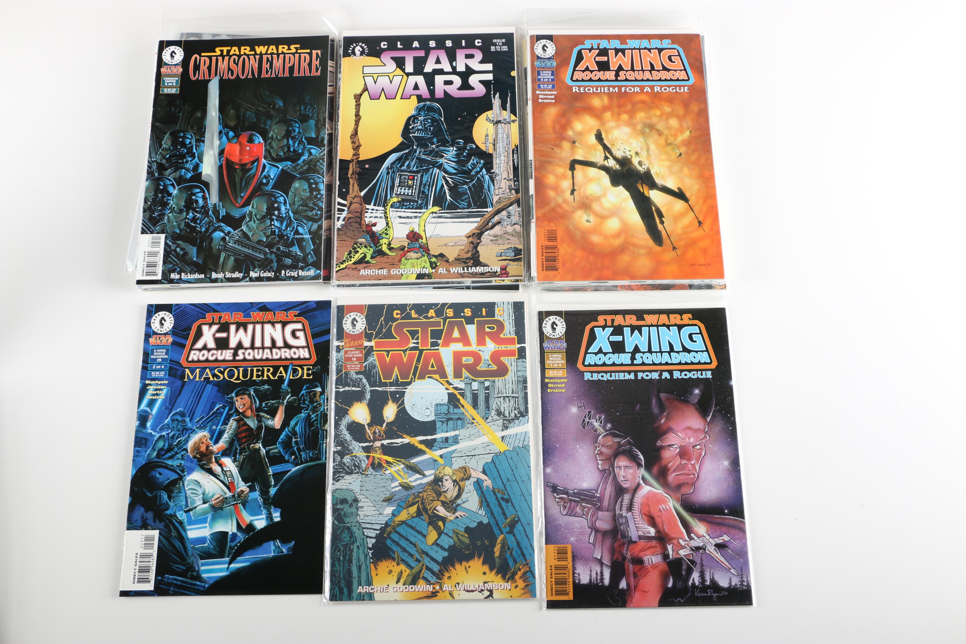 Assorted Modern Age "Star Wars" Comics Featuring Complete Set of Volume 2 of "Star Wars Droids"