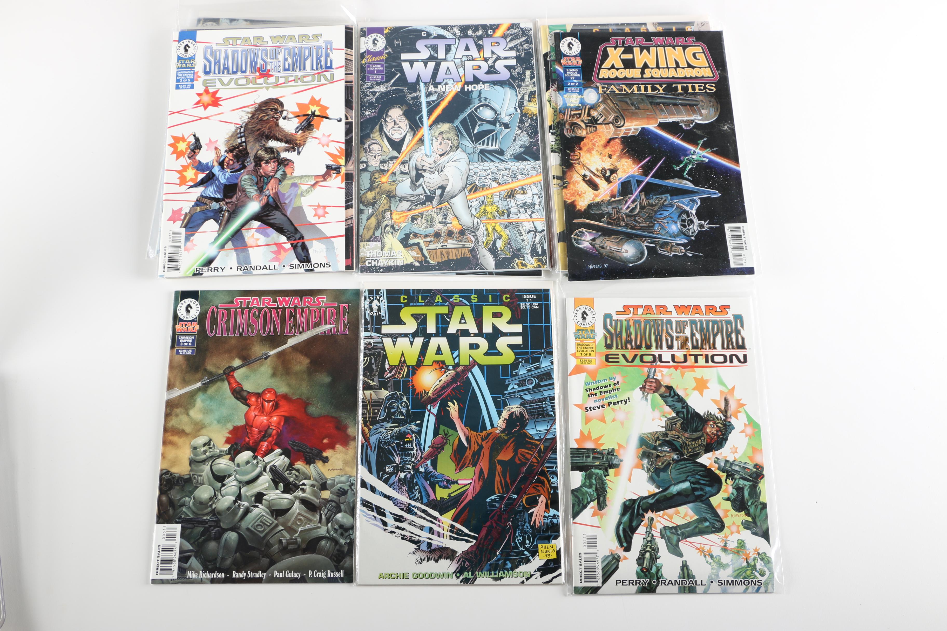 Assorted Modern Age "Star Wars" Comics Featuring Complete Set of Volume 2 of "Star Wars Droids"