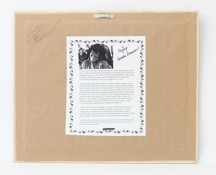 Signed and Numbered Offset Lithograph by Linda Denison