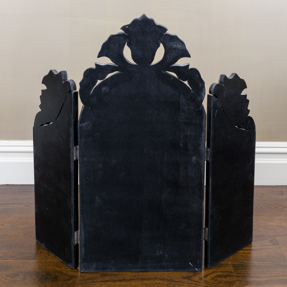 Venetian Style Trifold Boudoir Mirror