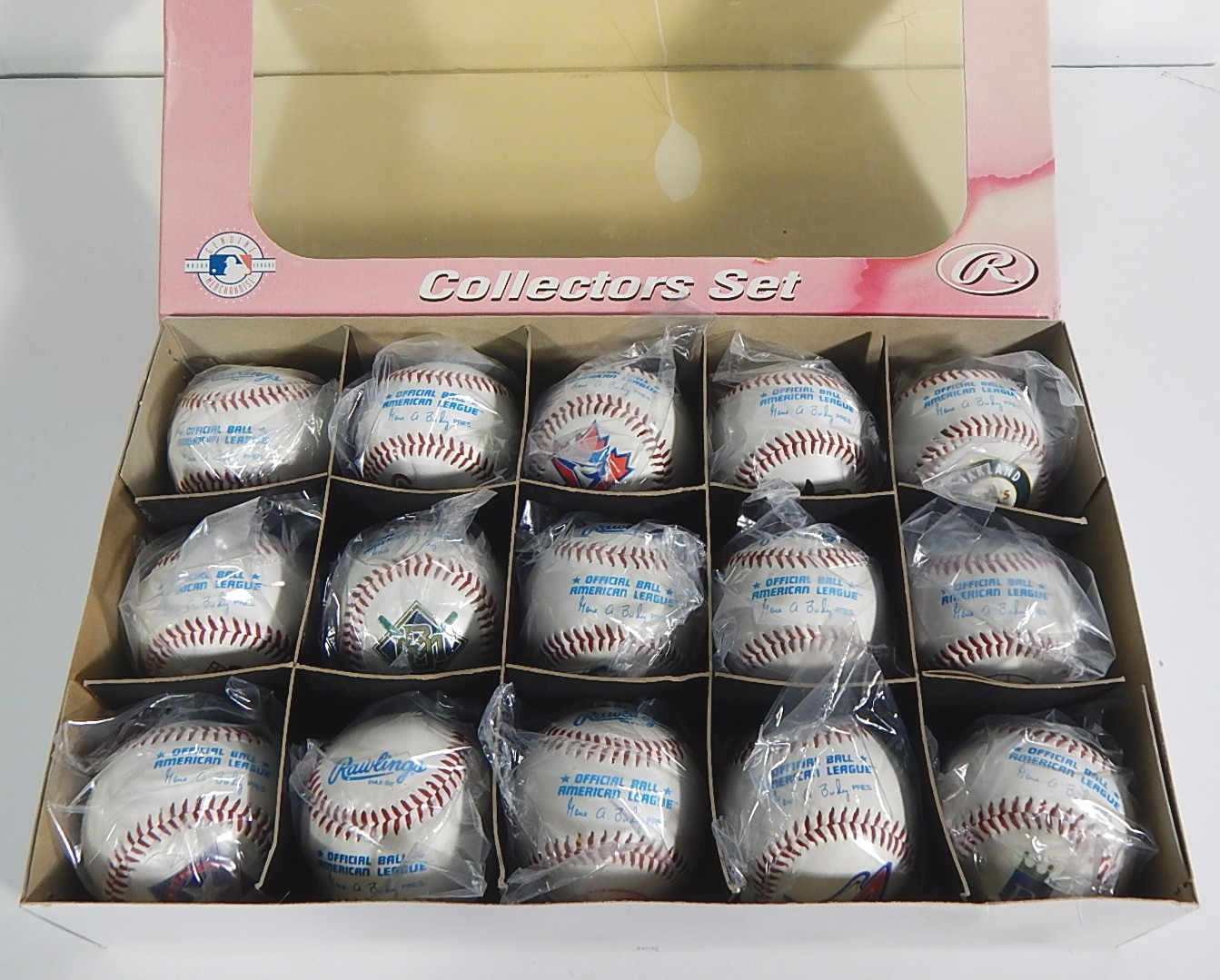 1997 Rawlings American League Team Replica Baseball Set