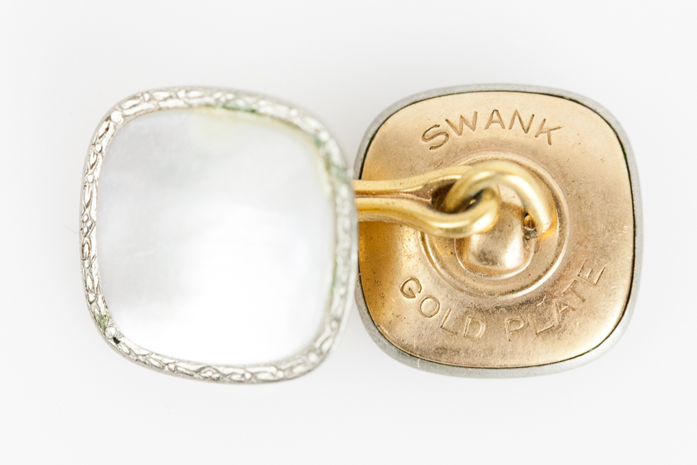 Collection of Men's Onyx and Mother of Pearl Cufflinks