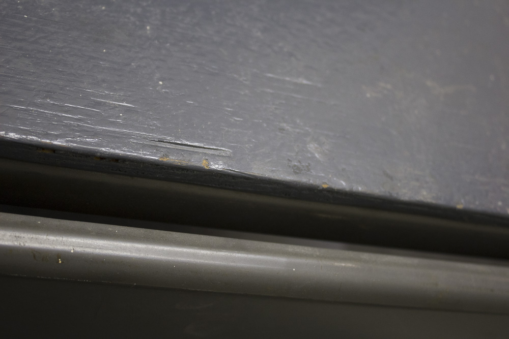 Vintage Metal And Wood Rolling Office Cart/Desk