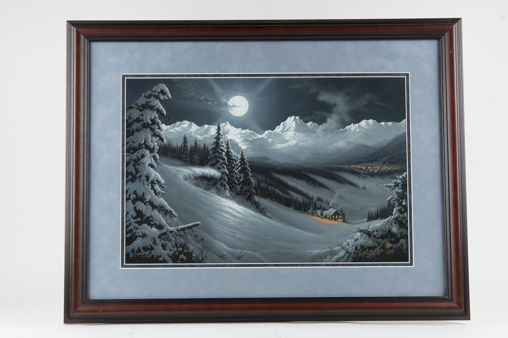 "Rising To New Heights" 2002 Salt Lake Olympics Print After Jesse Barnes