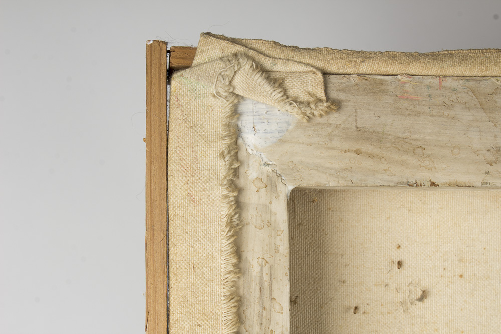 K. O'Brien Oil on Canvas Painting of Man Screaming After Shaving