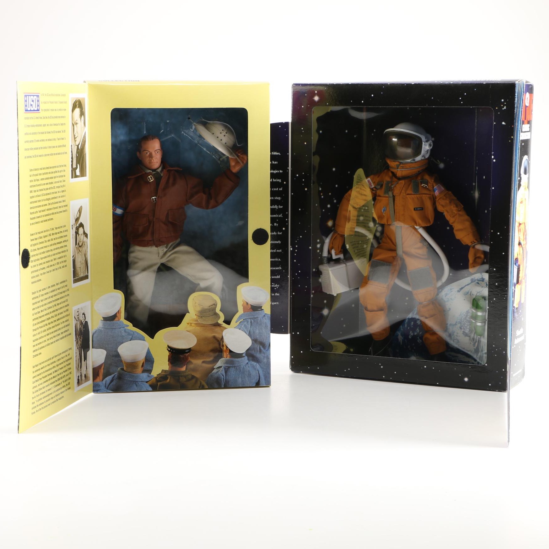 GI Joe Classic Collection Commemorative Bob Hope and Robert L. Crippen Figures