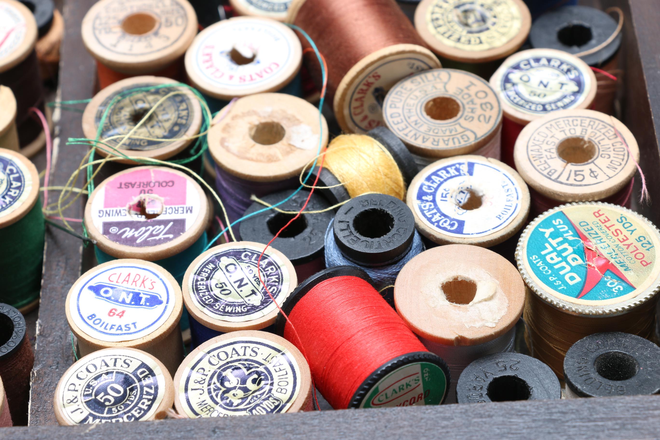 Sewing Table With Supplies