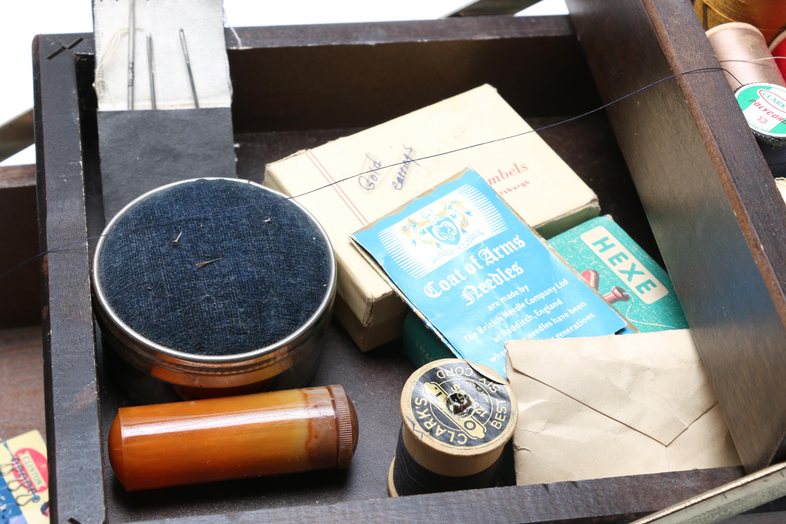 Sewing Table With Supplies
