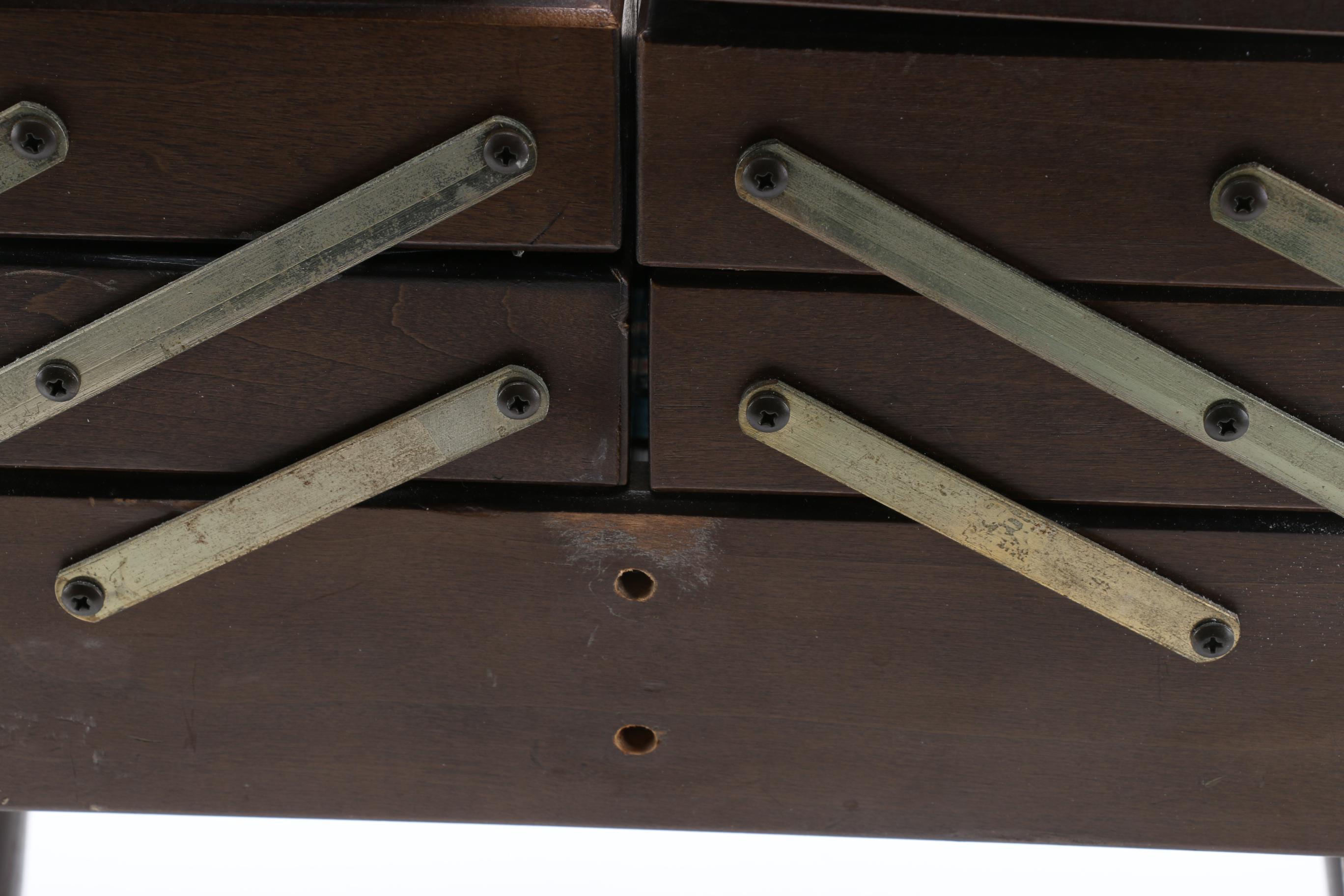 Sewing Table With Supplies