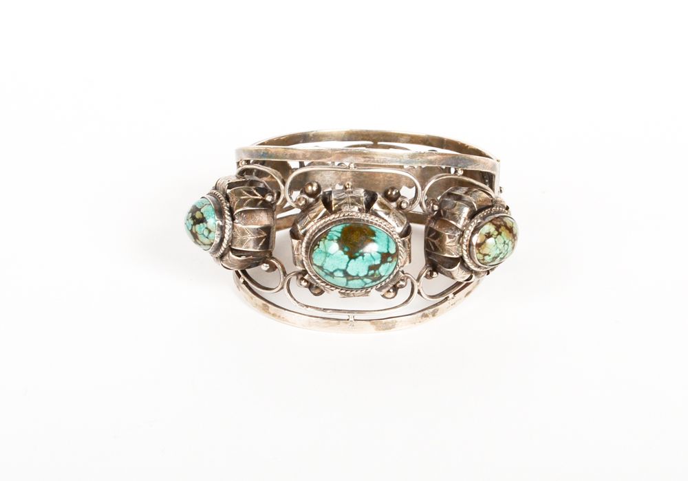 Sterling Silver Hinged Bracelet