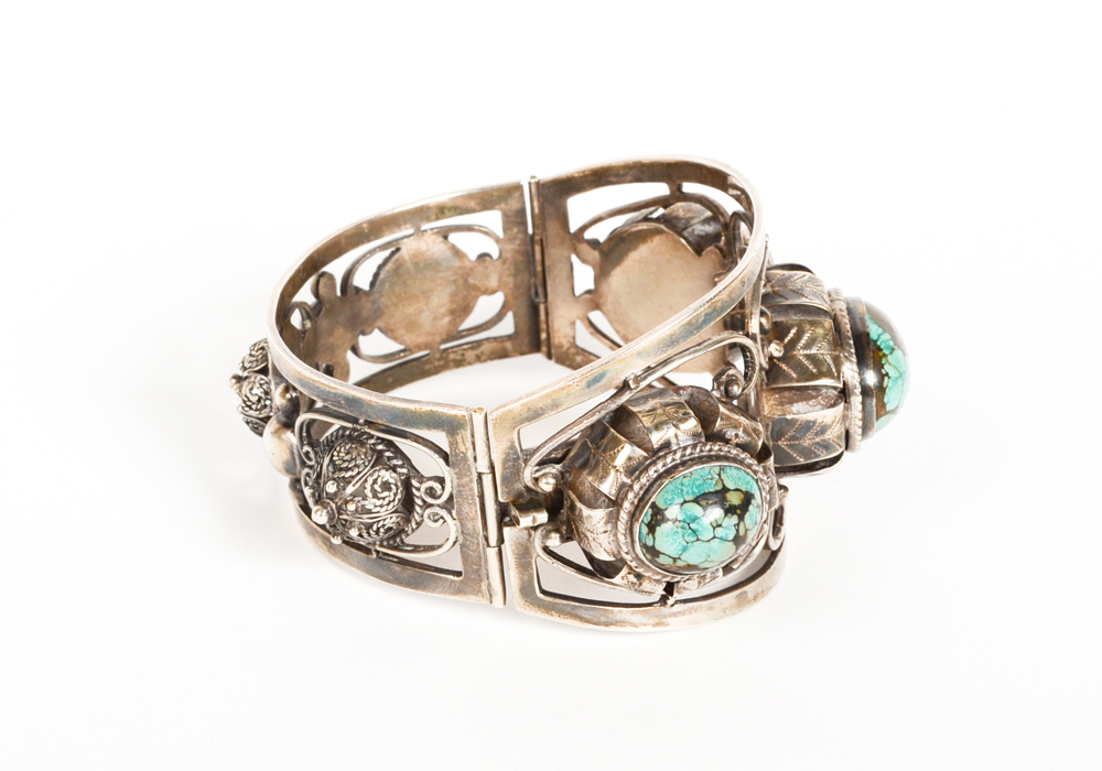 Sterling Silver Hinged Bracelet