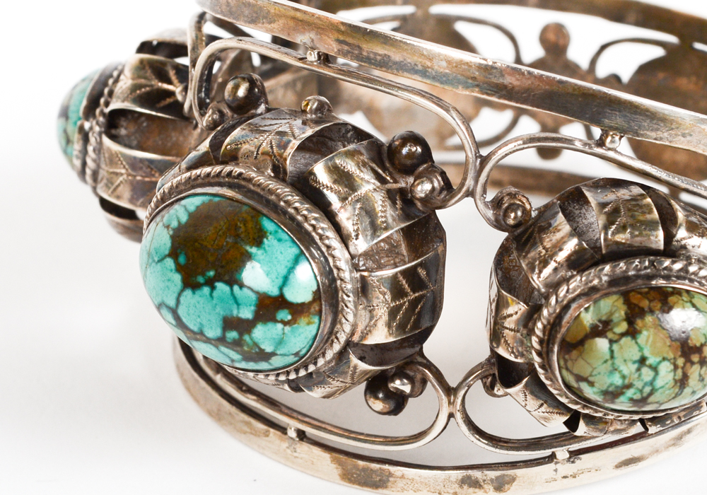 Sterling Silver Hinged Bracelet