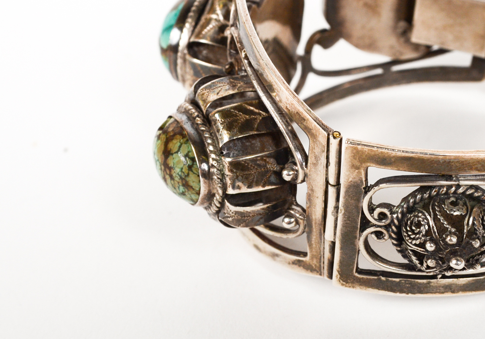 Sterling Silver Hinged Bracelet