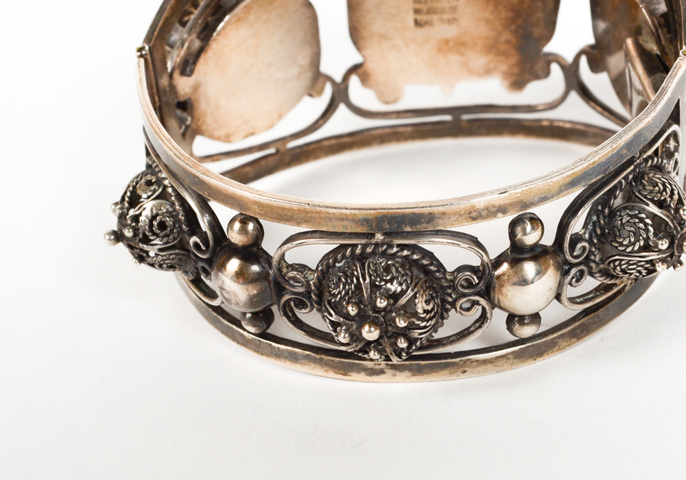 Sterling Silver Hinged Bracelet