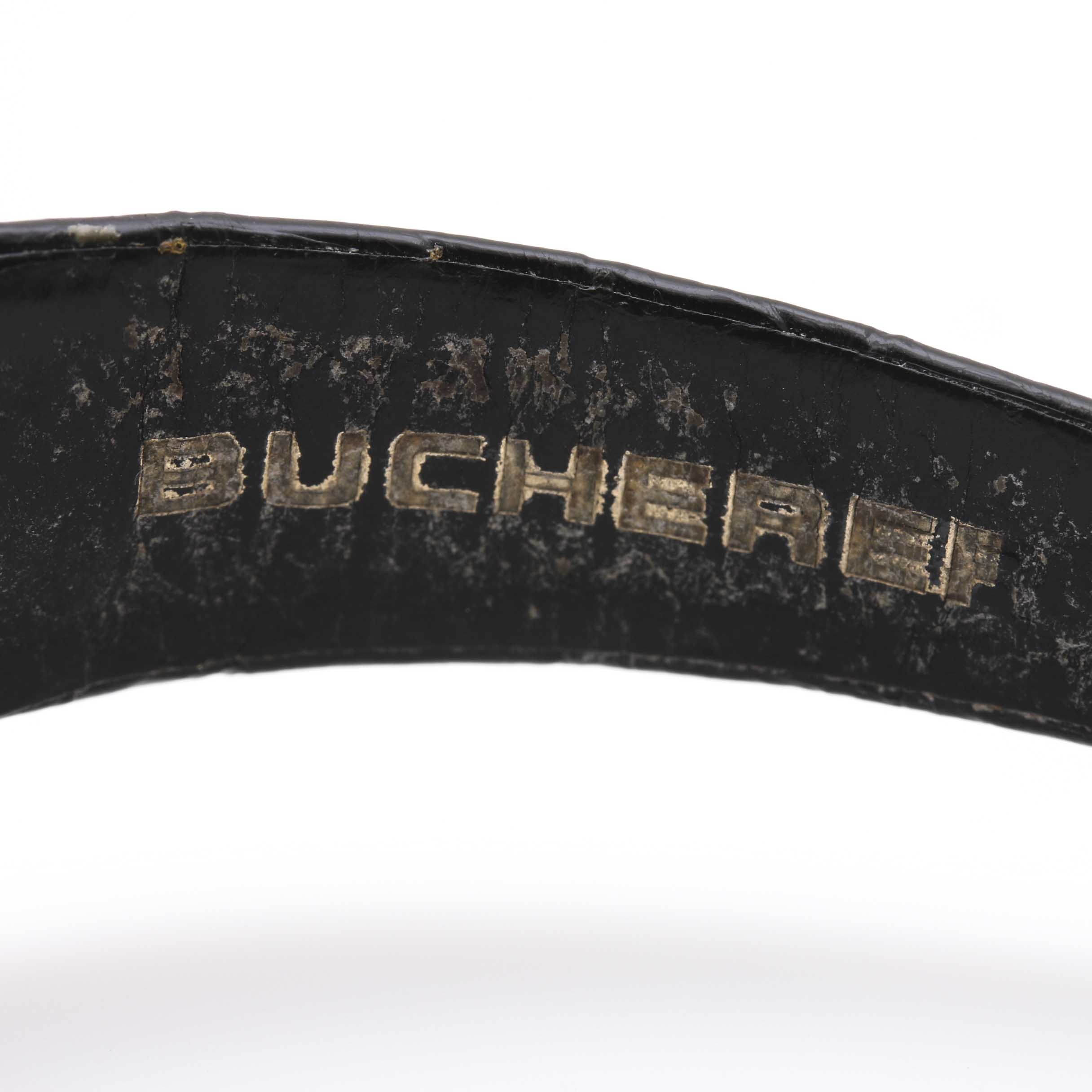 18K Gold and Black Leather Bucherer Watch