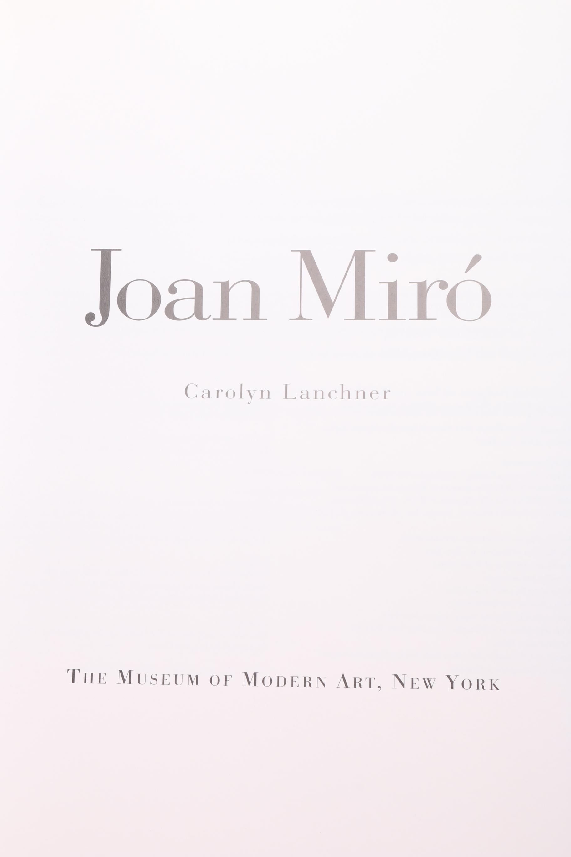 Group of Three Joan Miro Books