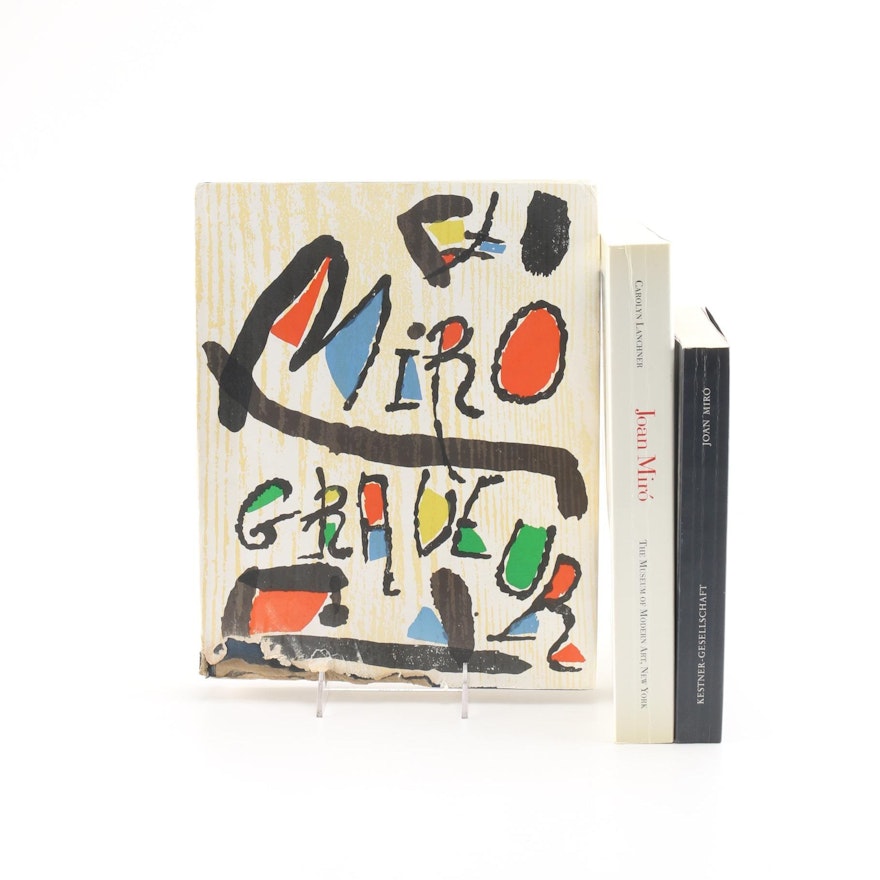 Group of Three Joan Miro Books