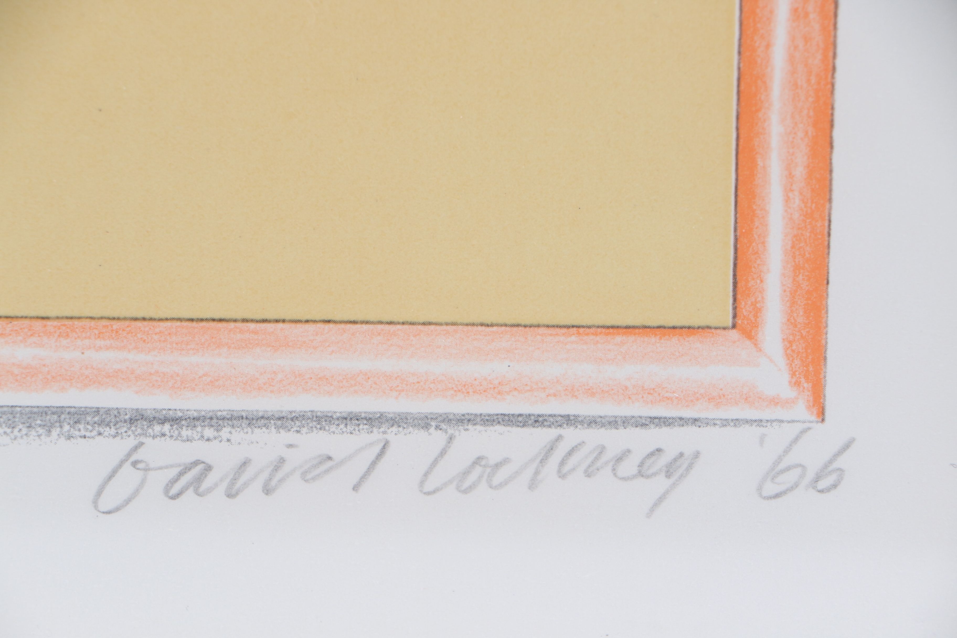 David Hockney Serigraph on Paper  "Hollywood Bowl Calif."