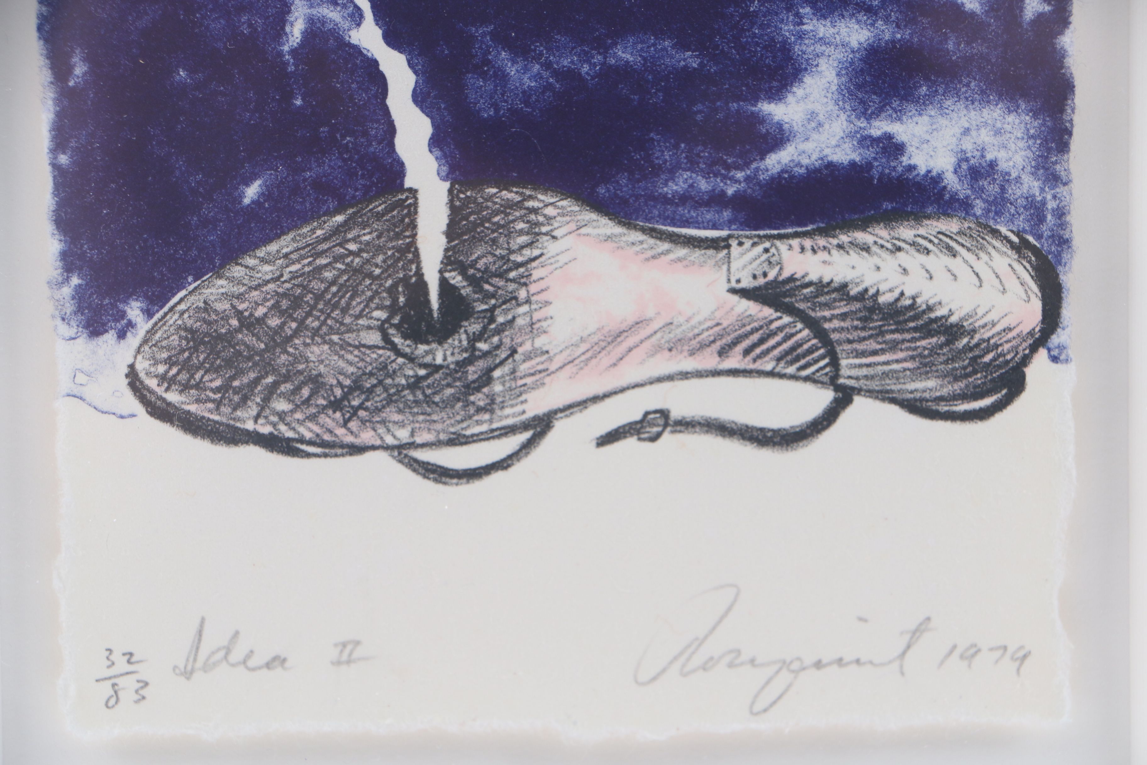 James Rosenquist Signed Limited Edition Lithographs "Idea I" and Idea II"