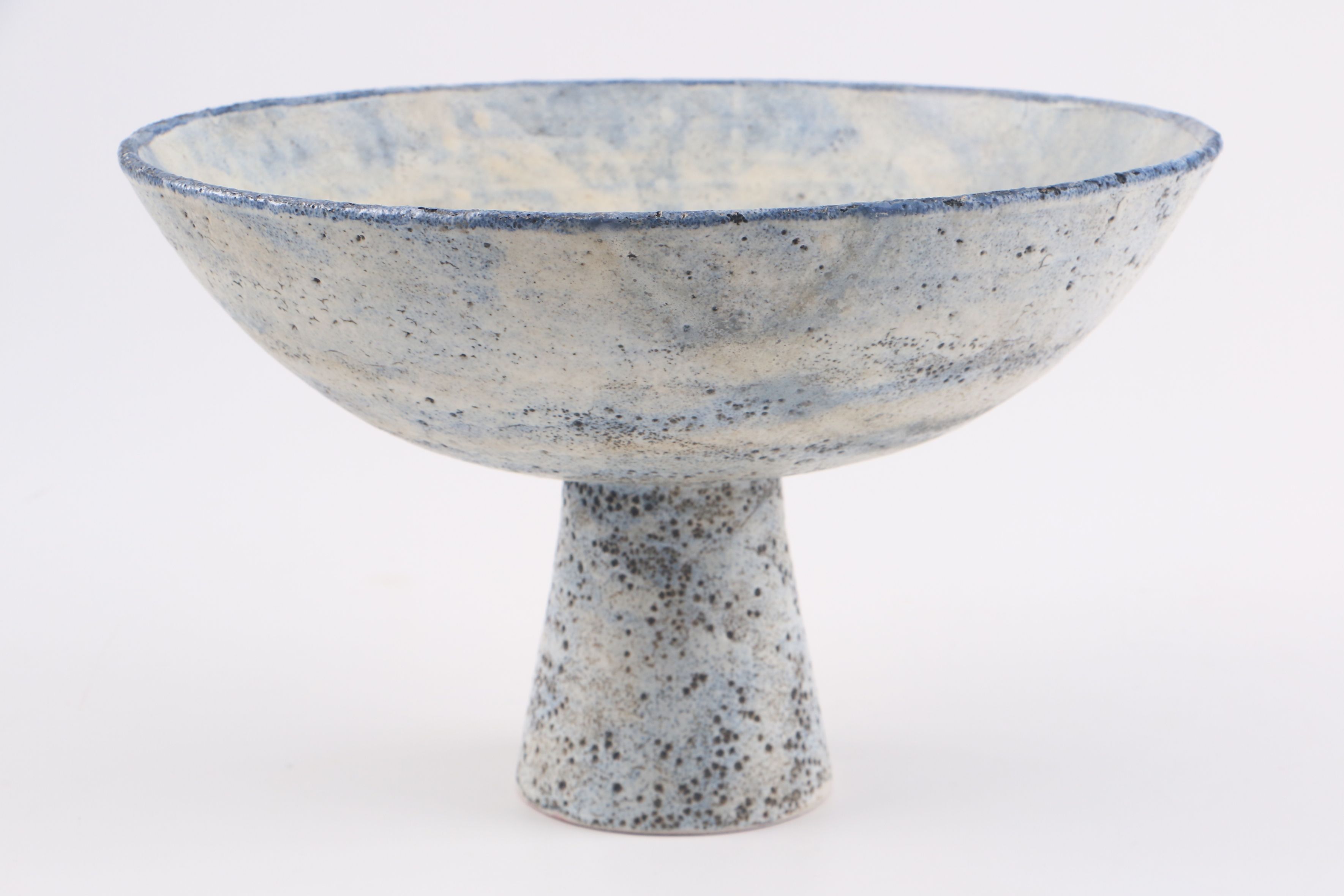 Gertrud and Otto Natzler Glazed Terracotta Compote