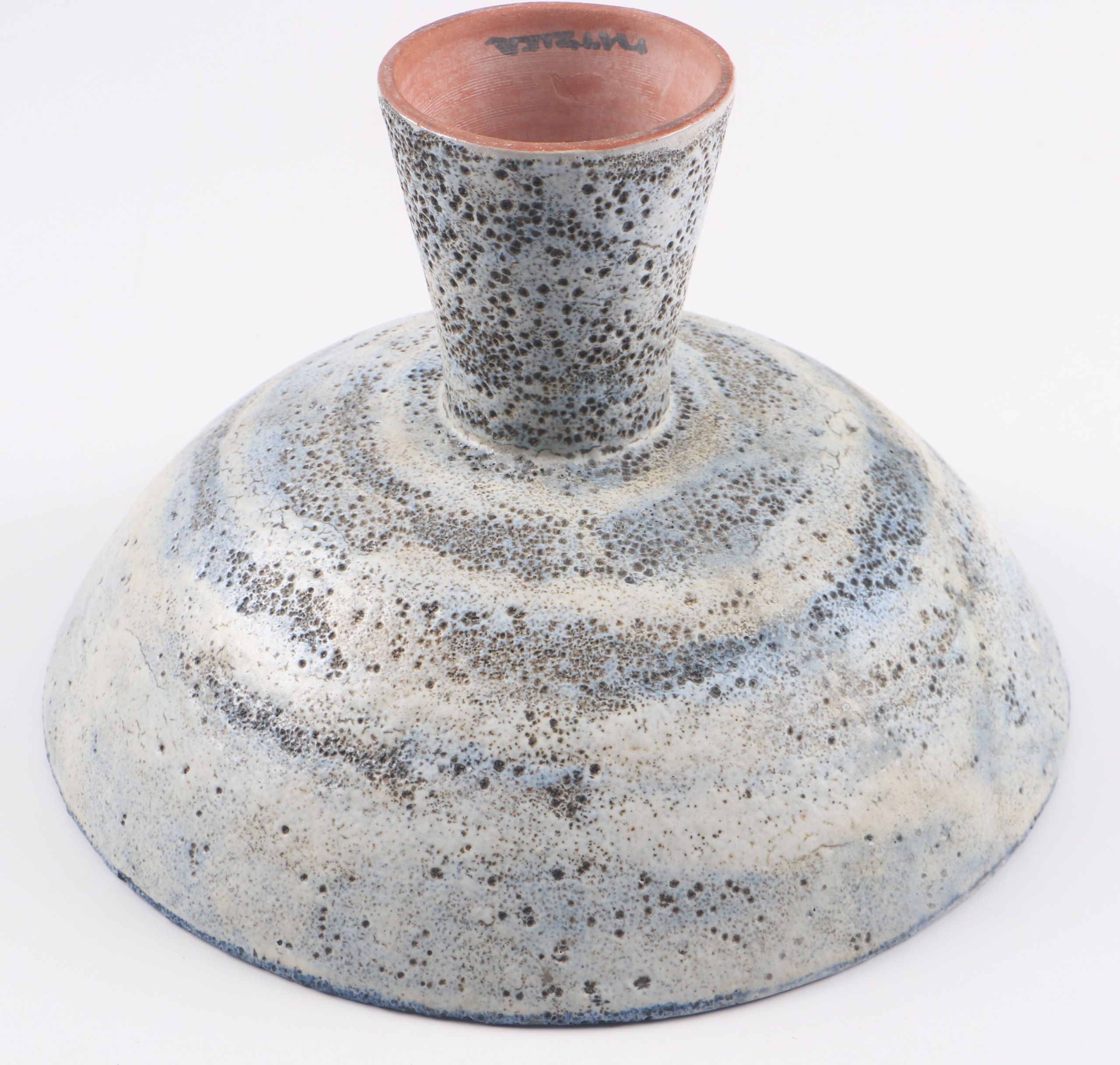 Gertrud and Otto Natzler Glazed Terracotta Compote